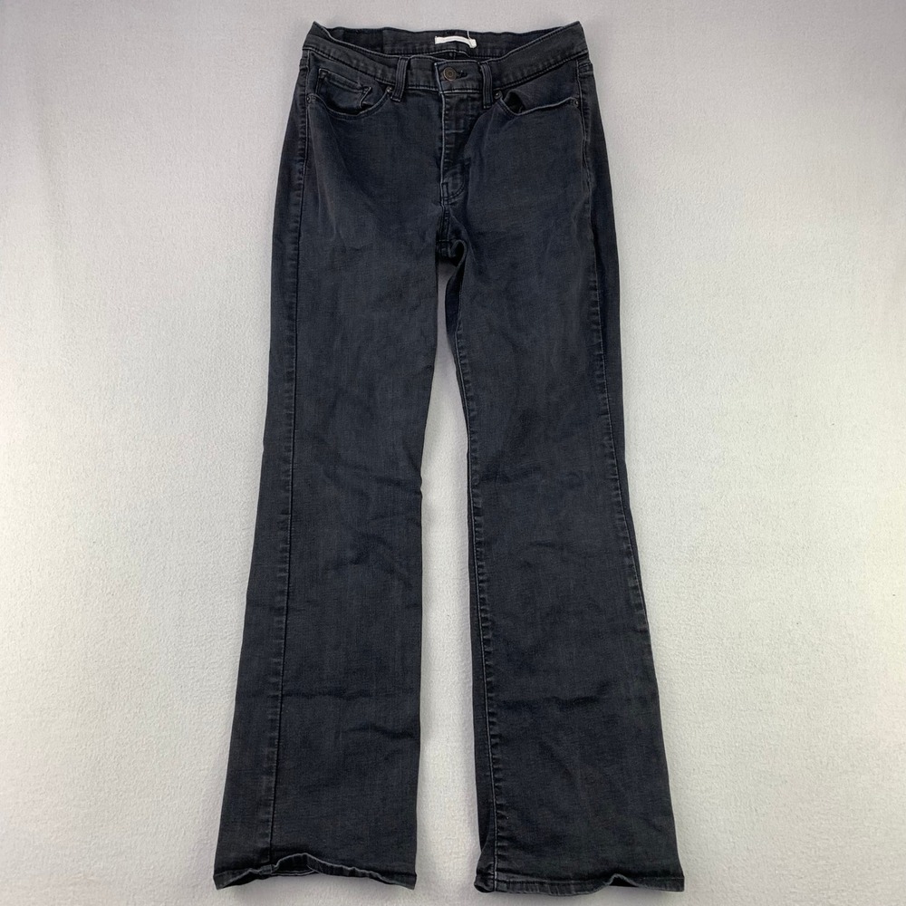 Levi's Jeans Classic Bootcut Womens 10 Black Comfort Stretch Denim Rodeo Western